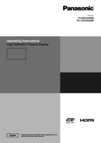 Um das Dokument anzuzeigen Panasonic TH103VX200W Bedienungsanleitung